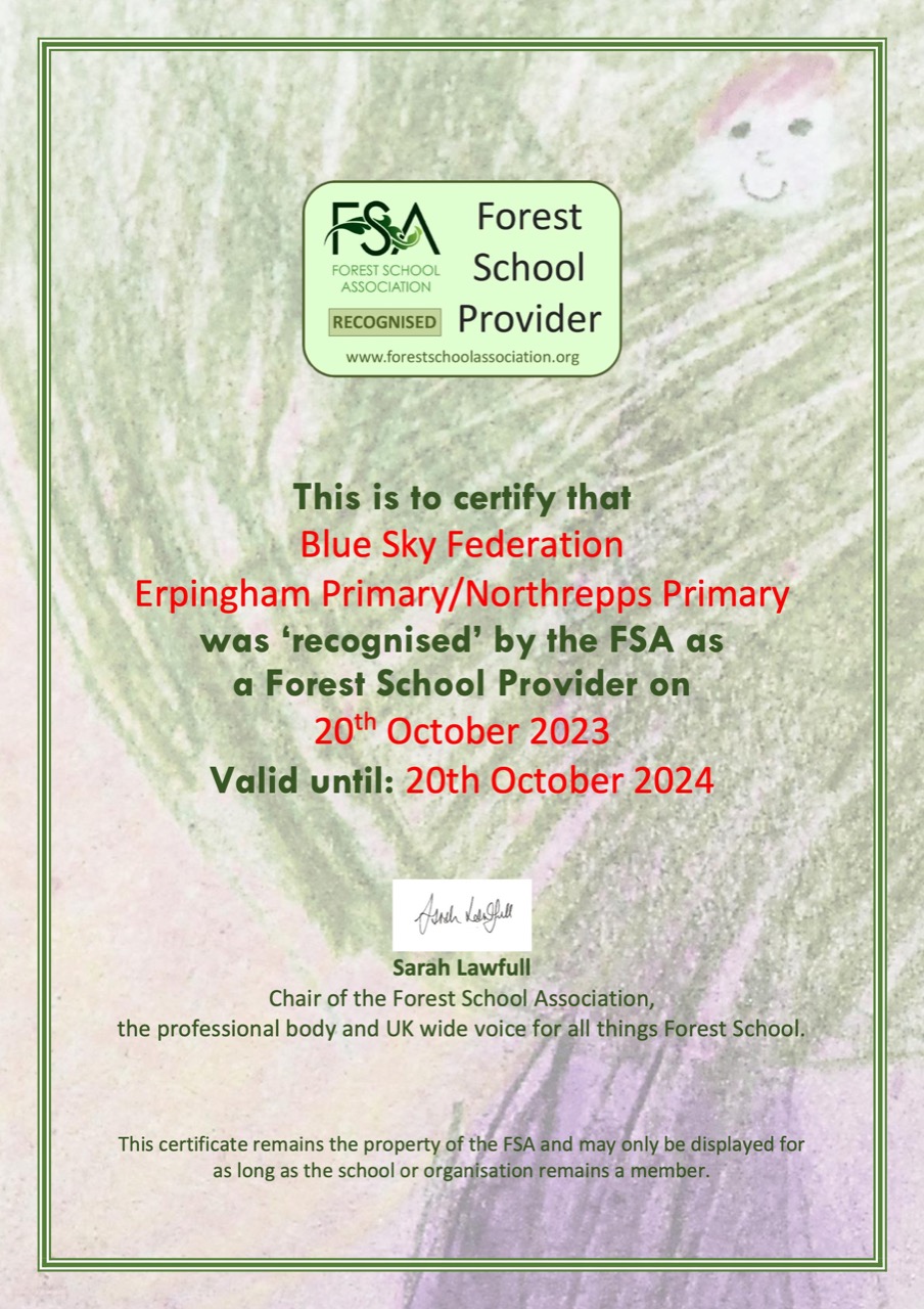 Recognised Provider Certificate Blue Sky Oct 2023
